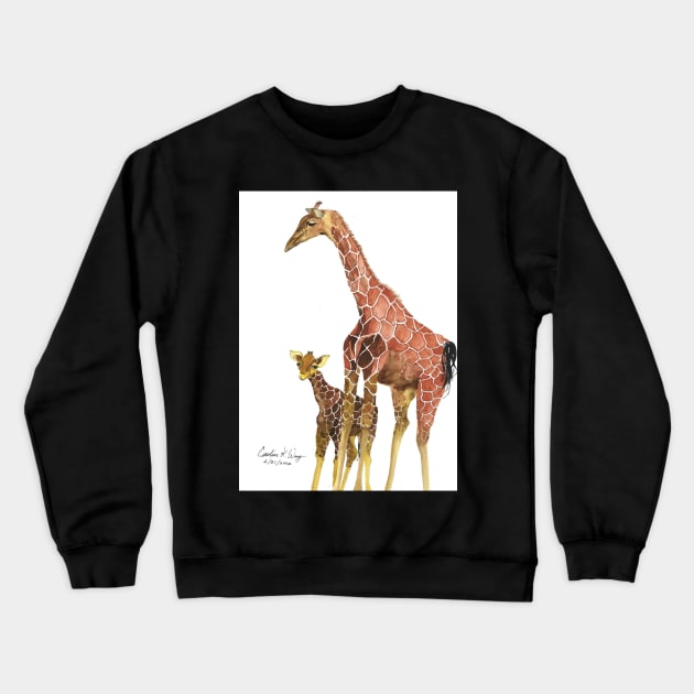 Giraffe Crewneck Sweatshirt by Cwang